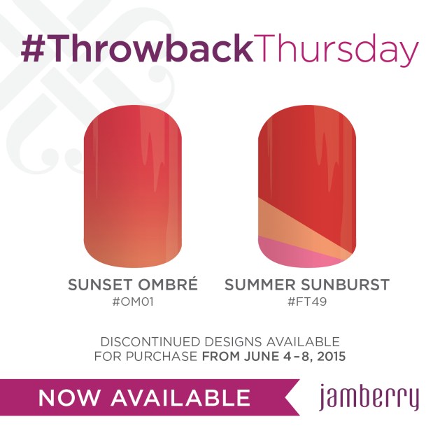 Jamberry Nails Sunset Ombre and Summer Sunburst